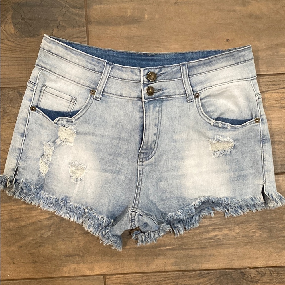 Women's Distressed Denim Shorts